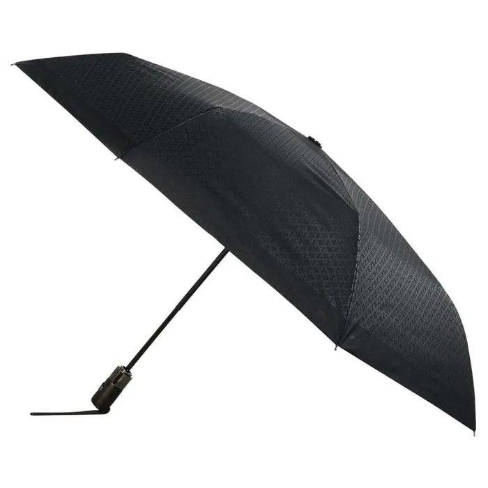 Oroton Umbrellas Accessories Logo Small Umbrella Blackblack
