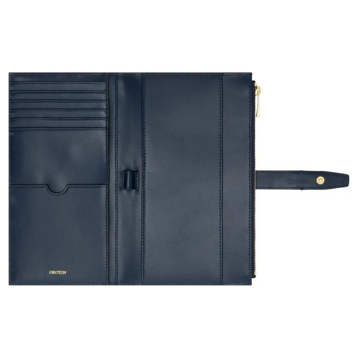 Oroton Wallets Accessories Fife Travel Wallet French Navy