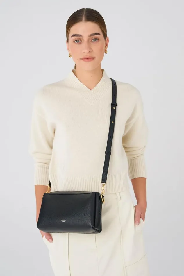 Oroton Work Women Alice Crossbody Black