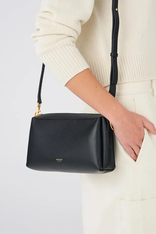 Oroton Work Women Alice Crossbody Black