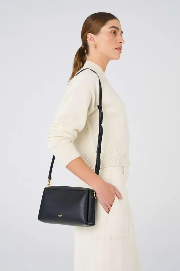 Oroton Work Women Alice Crossbody Black