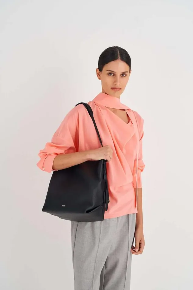 Oroton Work Women Margot Hobo Black