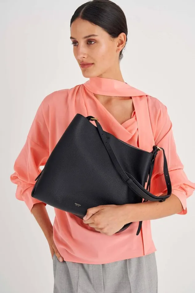 Oroton Work Women Margot Hobo Black
