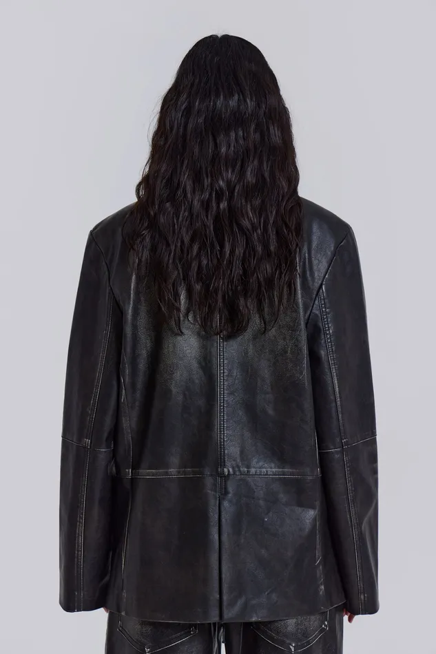 Outerwear Women Jaded London Shop Ash Faux Leather Blazer