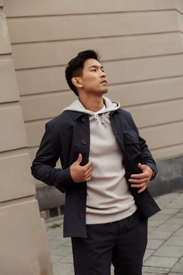 Overshirts MOS MOSH Men MMGComan Milo Overshirt Navy