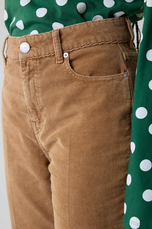 Pants and Jeans Women Leon and Harper Pipou Plain Trousers Brown