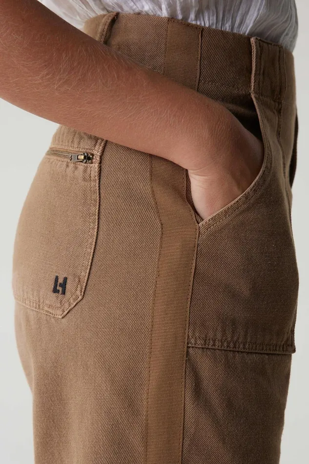 Pants and Jeans Women Leon and Harper Pistil Pln1 Trousers Beige