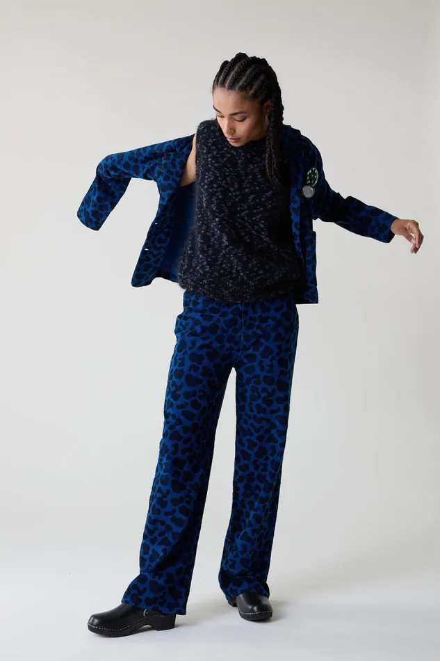 Pants and Jeans Women Leon and Harper Puglia Wilde Trousers Blue