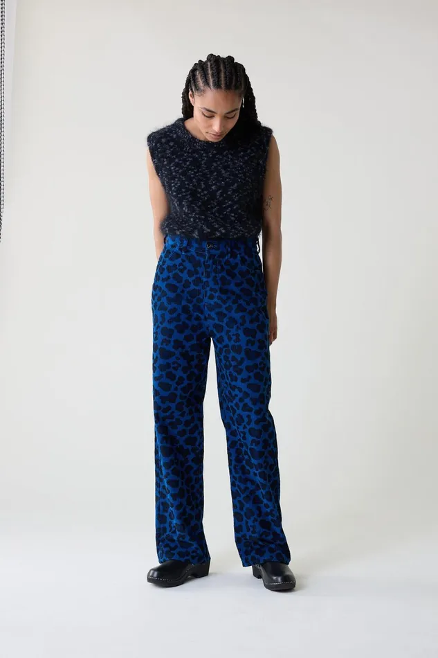 Pants and Jeans Women Leon and Harper Puglia Wilde Trousers Blue