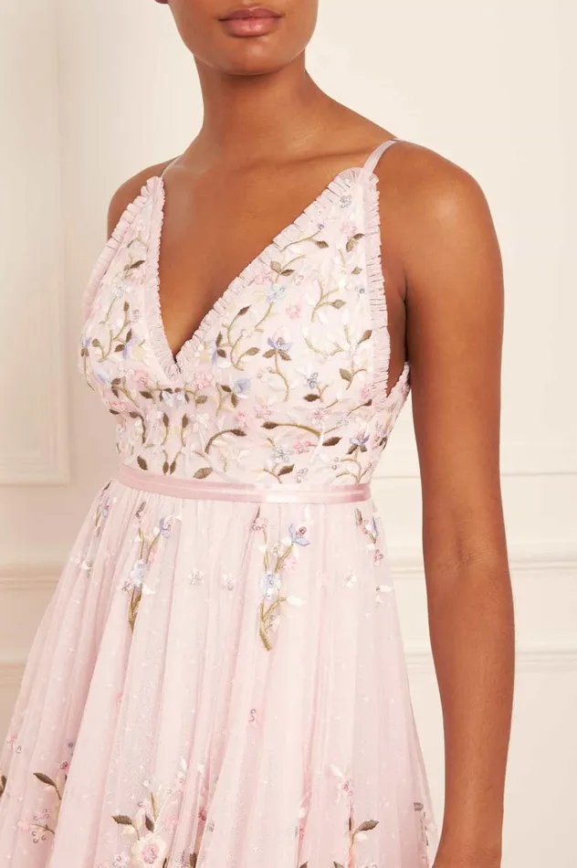 Petunia Cami Gown Pink Women Needle and Thread Dresses