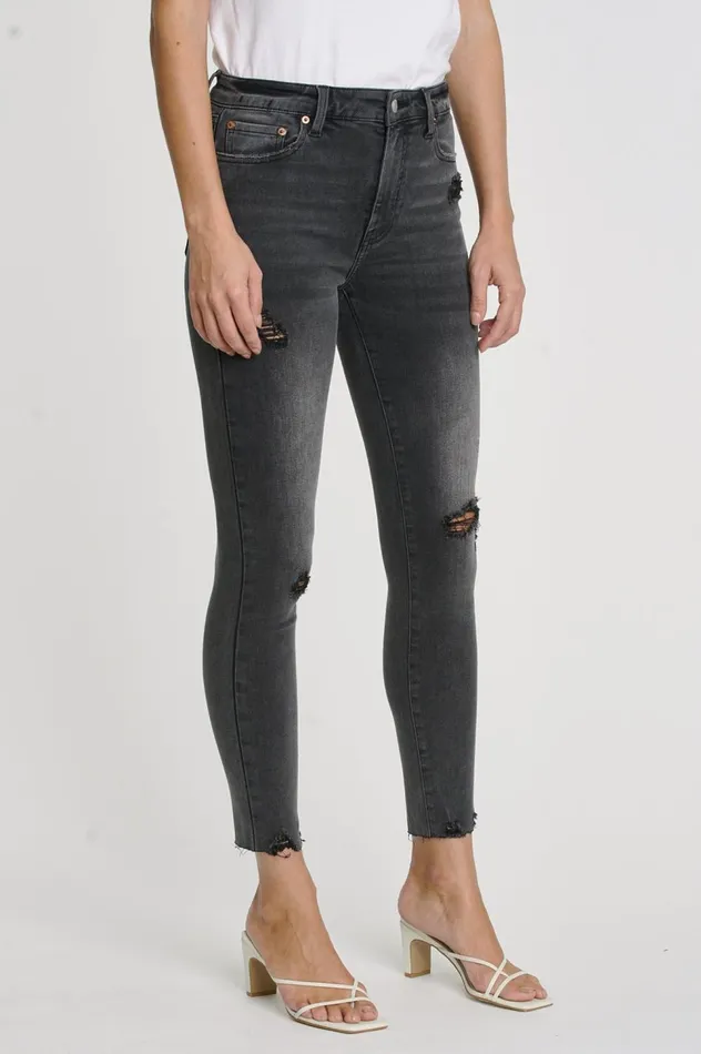Pistola Denim Aline High Rise Skinny 8211 Nero Women Denim