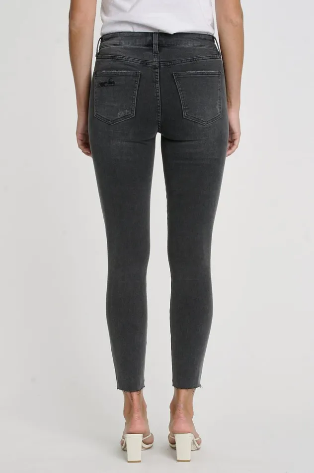 Pistola Denim Aline High Rise Skinny 8211 Nero Women Denim