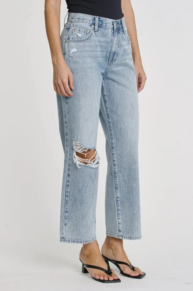 Pistola Denim Bobbie High Rise Wide Leg Ankle 8211 Skyview Women Denim