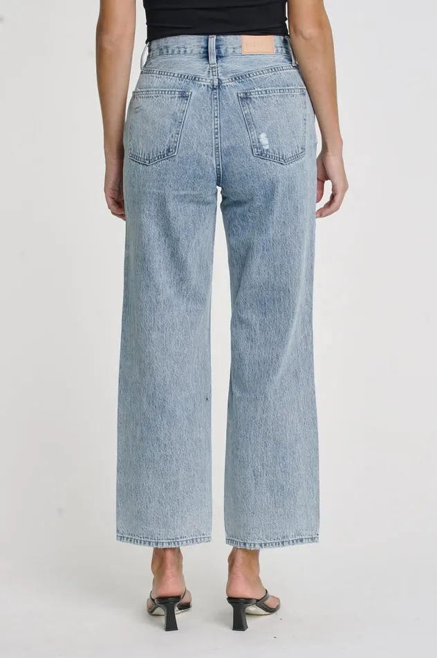 Pistola Denim Bobbie High Rise Wide Leg Ankle 8211 Skyview Women Denim