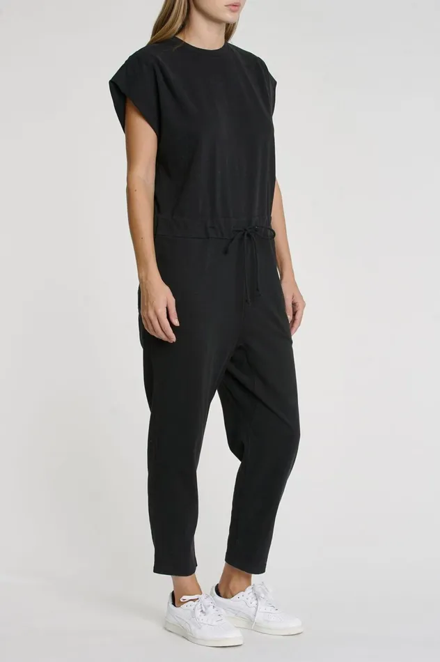 Pistola Denim Decklin Sleeveless Jumpsuit 8211 Washed Black Women Jumpsuits and Dresses