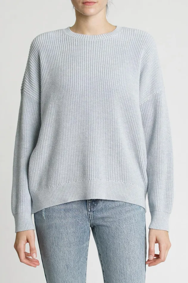 Pistola Denim Eve Crewneck Pullover 8211 Ash Blue Women Sweaters