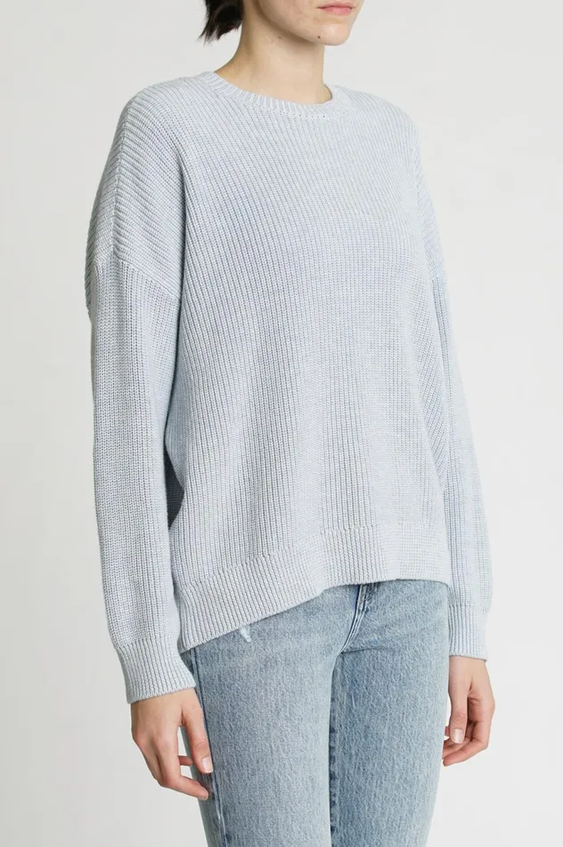 Pistola Denim Eve Crewneck Pullover 8211 Ash Blue Women Sweaters
