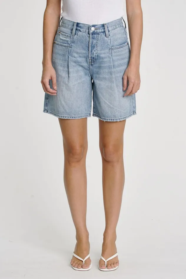 Pistola Denim Frannie High Rise Loose Pintuck Short 8211 Abbot Women Denim