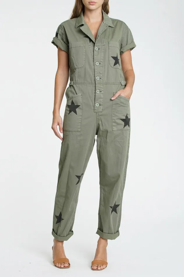Pistola Denim Grover Short Sleeve Field Suit 8211 Royal Honor Women Jumpsuits and Dresses