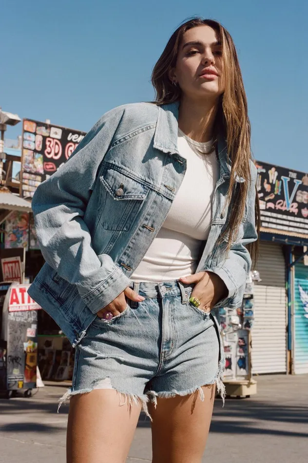 Pistola Denim Hayden Raglan Denim Jacket 8211 Collector Women Jackets and Outerwear