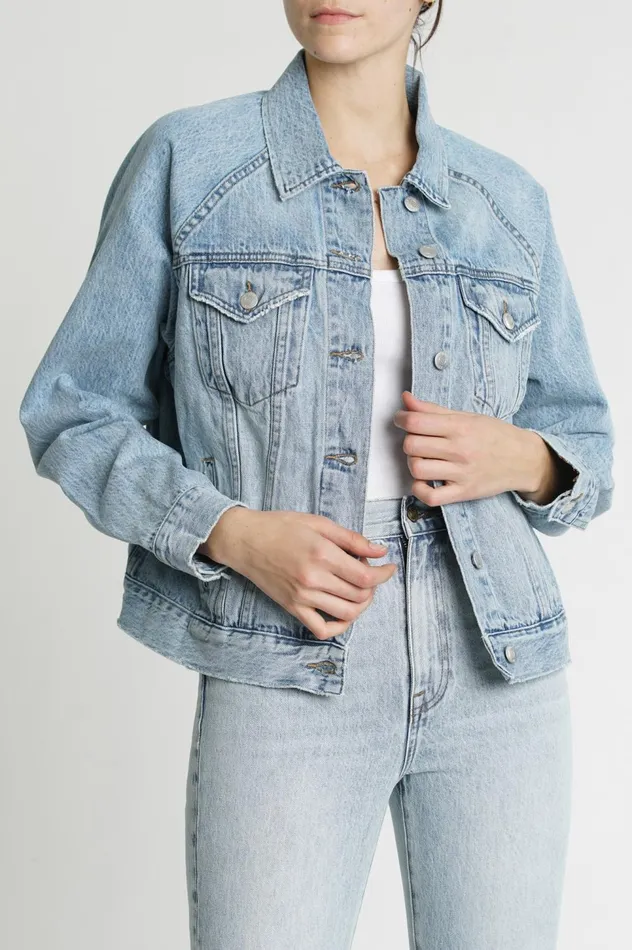 Pistola Denim Hayden Raglan Denim Jacket 8211 Collector Women Jackets and Outerwear