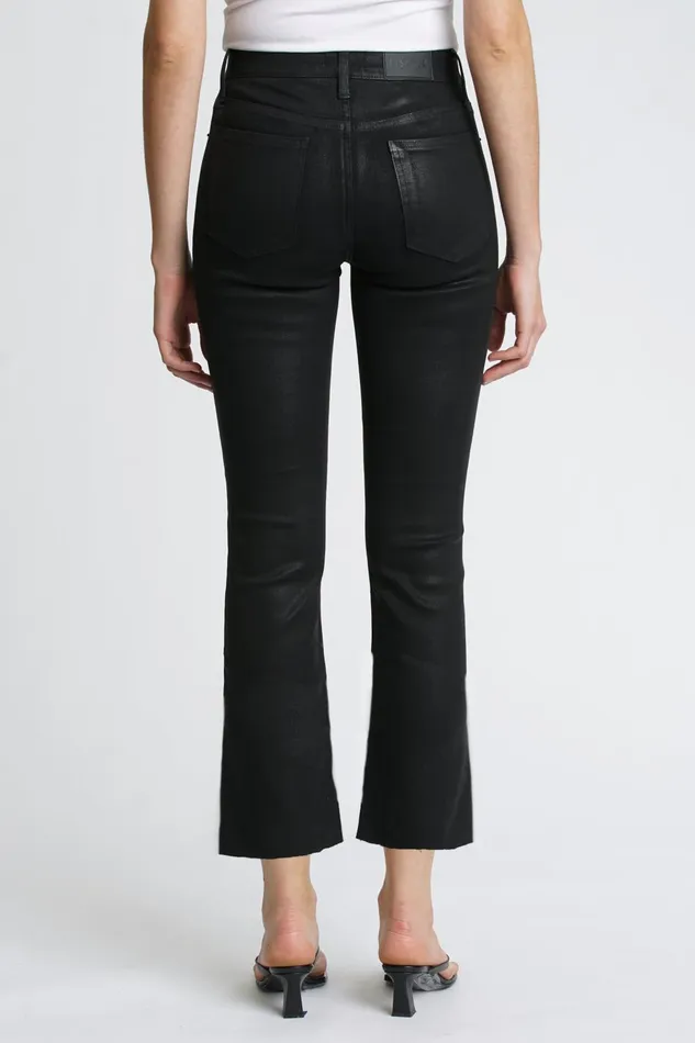 Pistola Denim Lennon High Rise Crop Boot 8211 Coated Black Women Denim