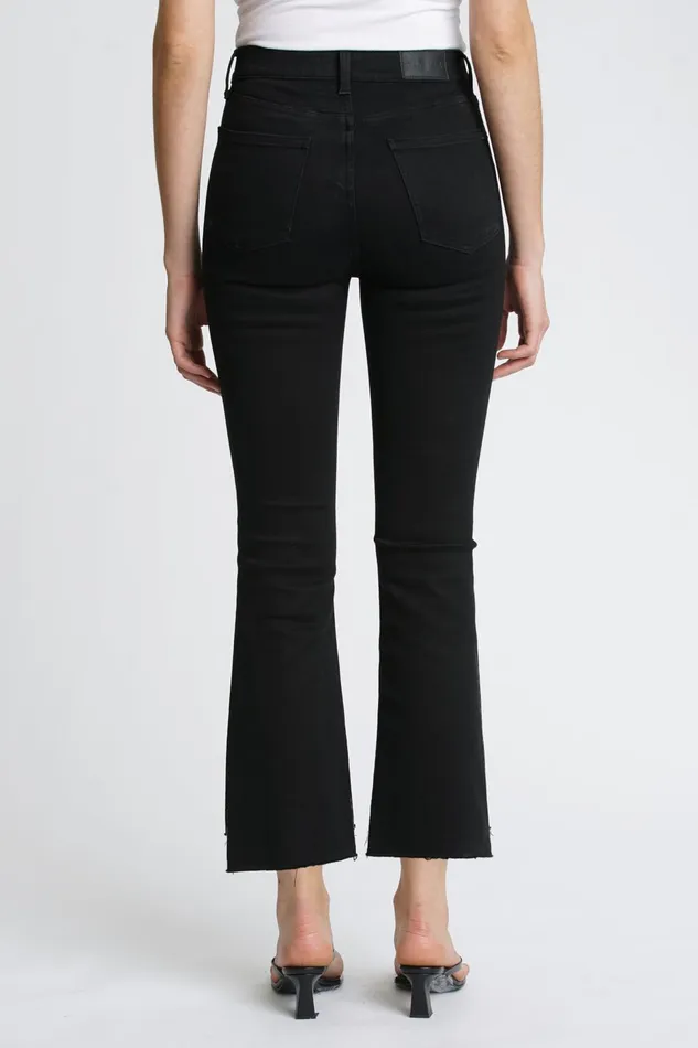Pistola Denim Lennon High Rise Cropped Boot 8211 Jet Black Women Denim