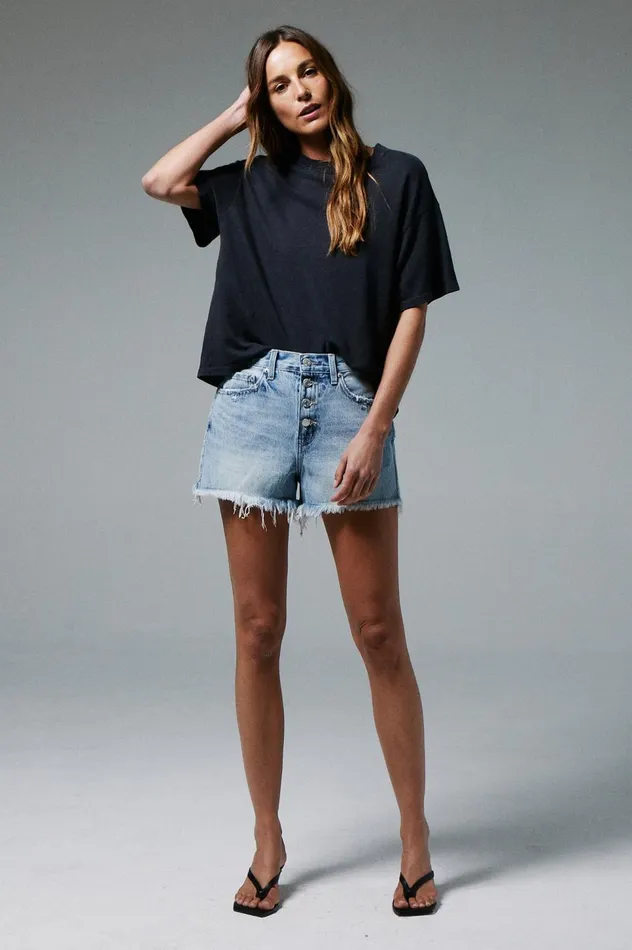 Pistola Denim Nova Relaxed High Rise Cut Off 8211 Adams Women Denim