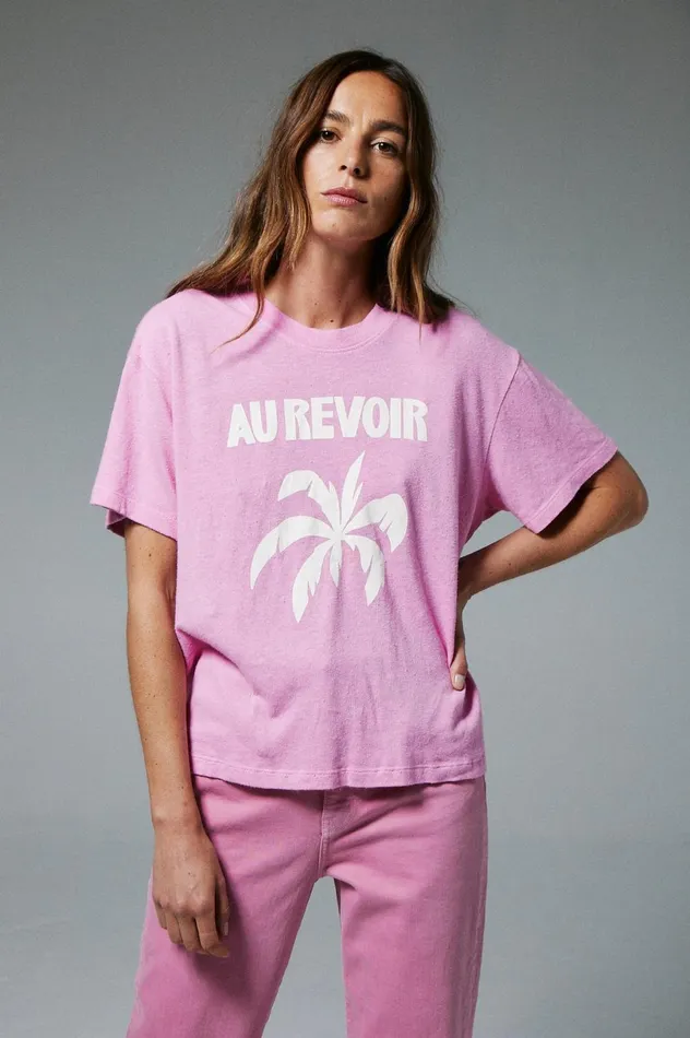 Pistola Denim Palmer Hemp Box Tee 8211 Au Revoir Women Tops