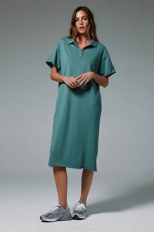 Pistola Denim Pia Polo Dress 8211 Sagebrush Women Jumpsuits and Dresses