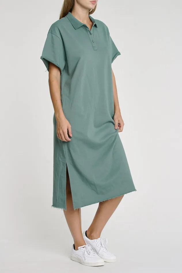 Pistola Denim Pia Polo Dress 8211 Sagebrush Women Jumpsuits and Dresses