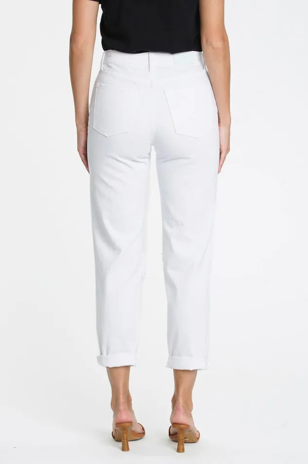 Pistola Denim Presley High Rise Relaxed Roller 8211 Blizzard Women Denim