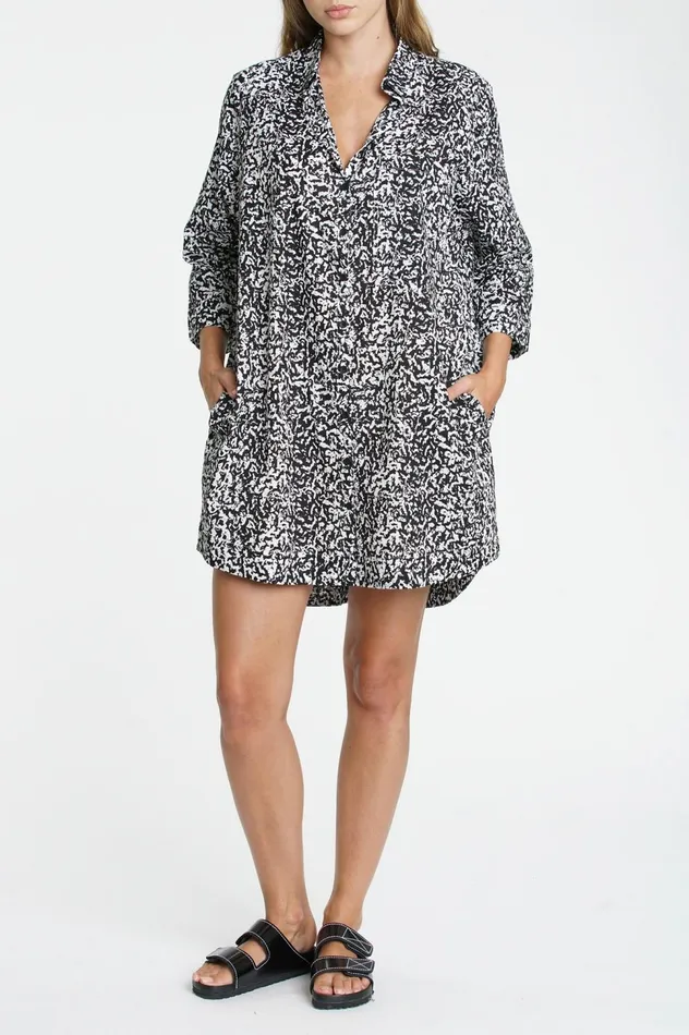 Pistola Denim Sam Slouchy Shirt Dress 8211 White Noise Women Jumpsuits and Dresses