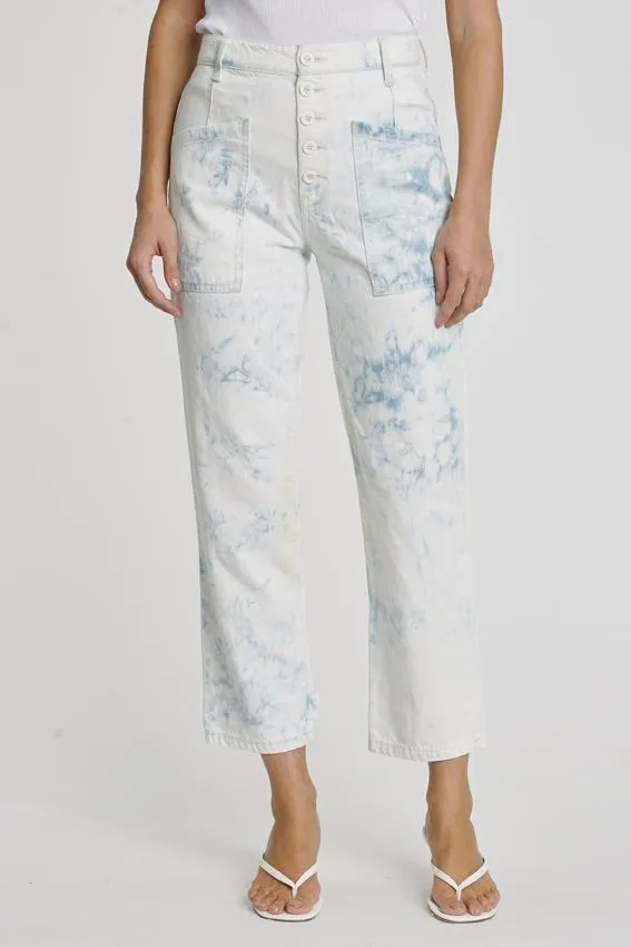 Pistola Denim Tammy High Rise Trouser 8211 Blue Marble Women Pants