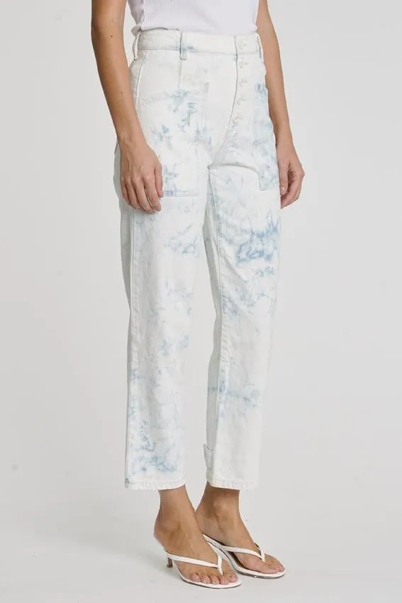 Pistola Denim Tammy High Rise Trouser 8211 Blue Marble Women Pants