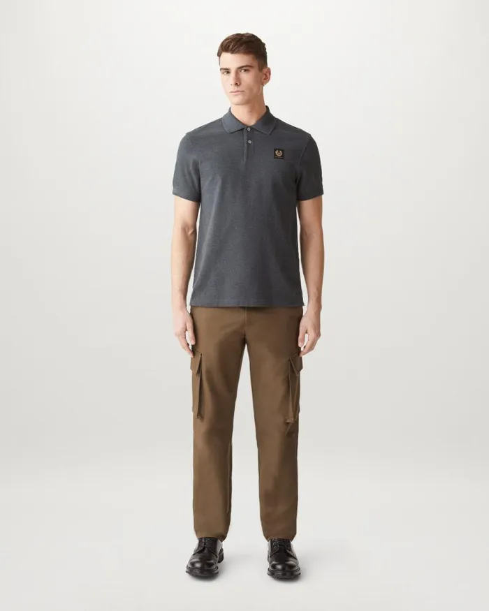 Polo Shirts Men Belstaff Belstaff Polo Charcoal Heather Polo Shirts Men Belstaff Belstaff Polo Charcoal Heather