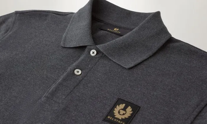 Polo Shirts Men Belstaff Belstaff Polo Charcoal Heather Polo Shirts Men Belstaff Belstaff Polo Charcoal Heather