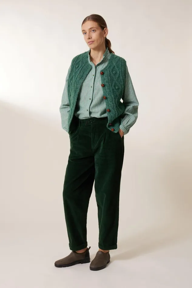 Pulls and Vests Women Leon and Harper Malka Chn Cardigan Green