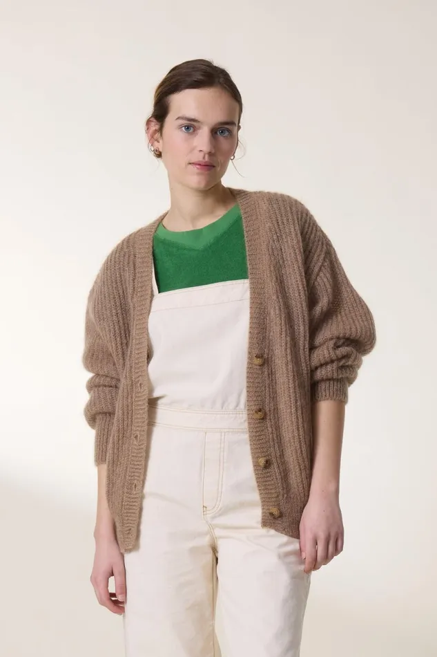 Pulls and Vests Women Leon and Harper Pull Manou Plain Beige