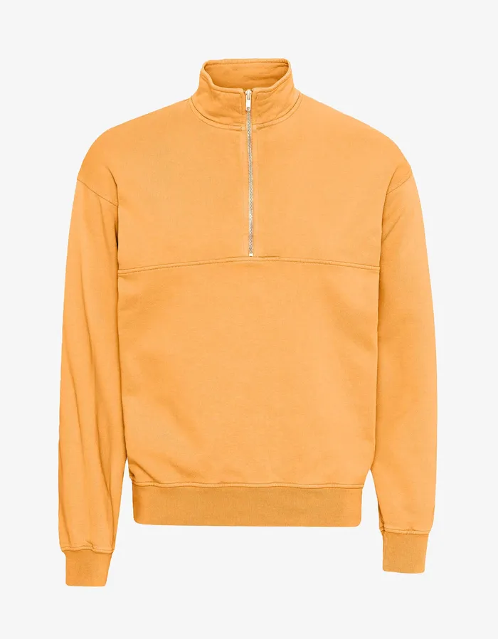 Quarter Zips Organic Quarter Zip 8211 Sandstone Orange Colorfulstandard Women