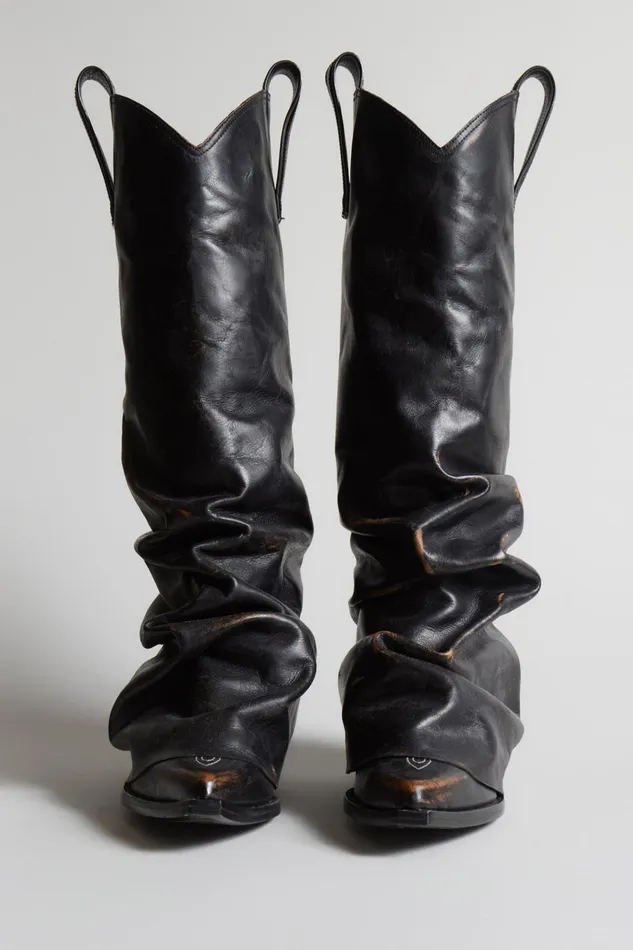 R13 Boots Women MID COWBOY BOOT 8211 REMOVE