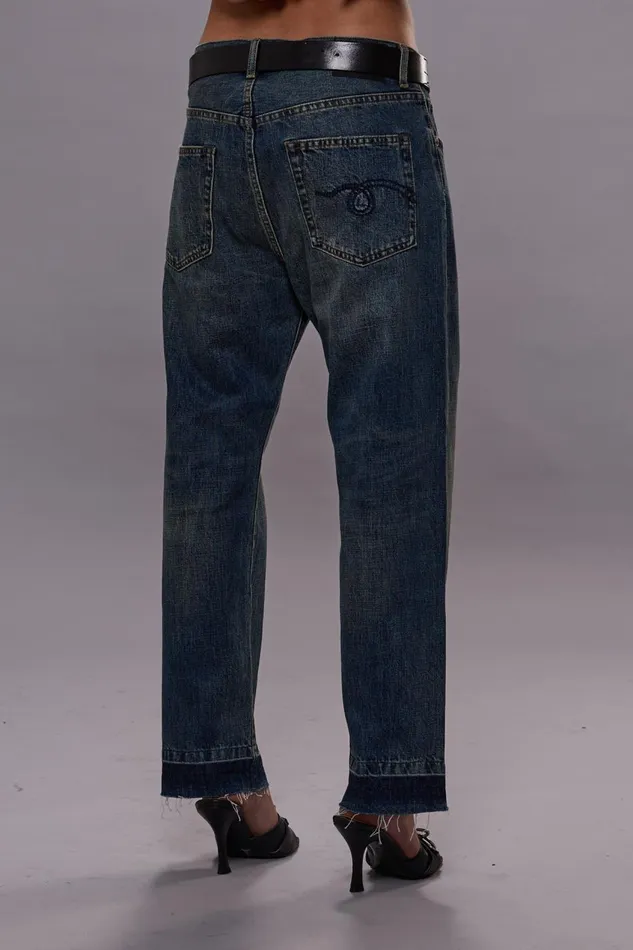 R13 Boyfriend Women BOYFRIEND JEAN 8211 DAWSON BLUE
