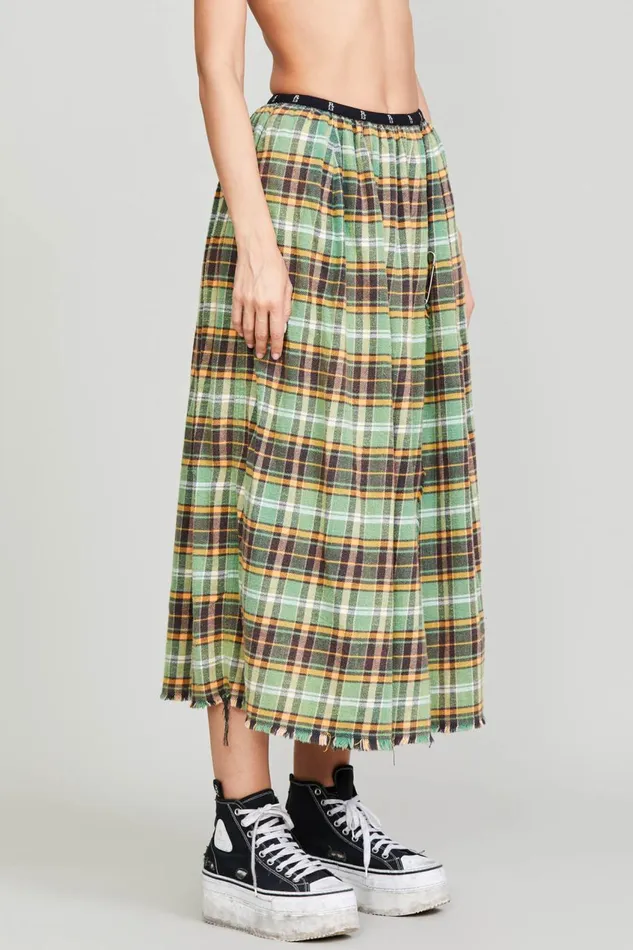 R13 Dresses and Skirts Women KILT SKIRT 8211 GREEN PLAID