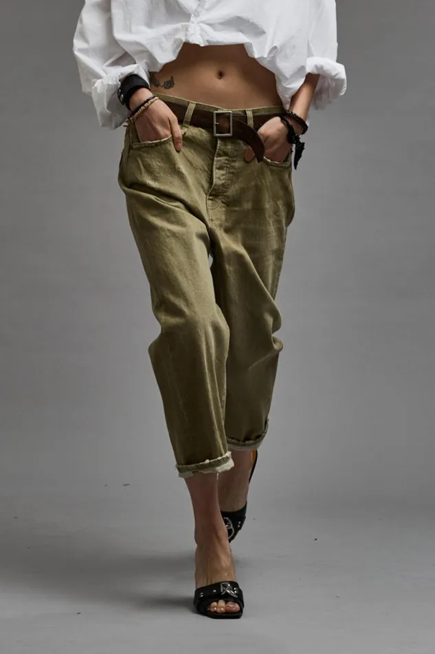 R13 Drop Women TAILORED DROP 8211 MOSS GREEN