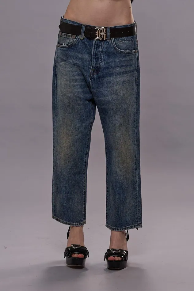 R13 Drop Women TAILORED DROP JEANS 8211 BARTER INDIGO
