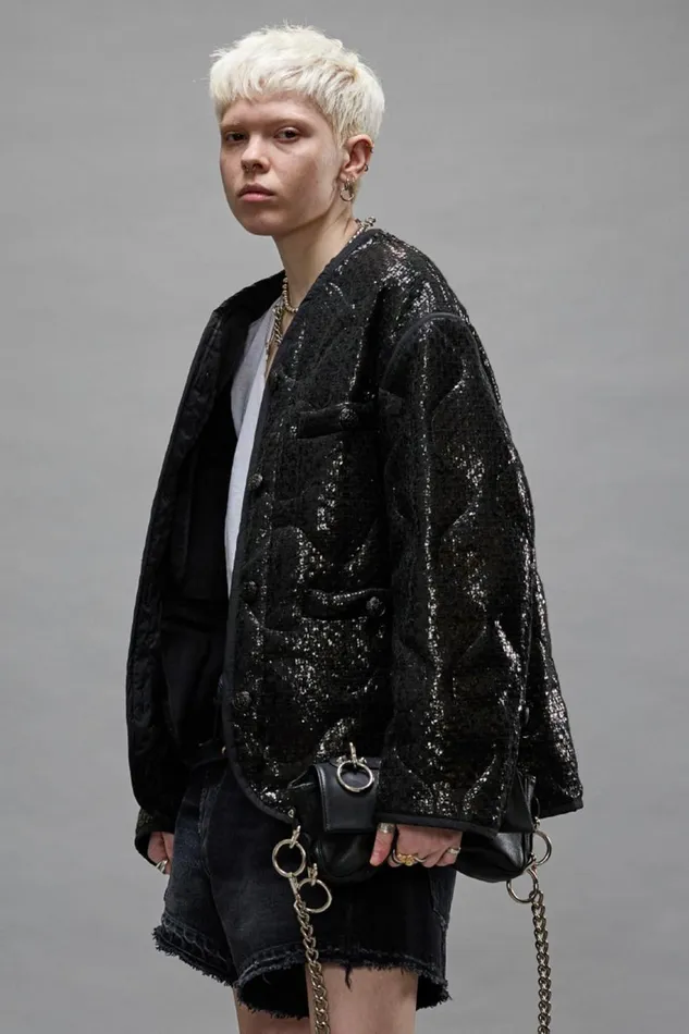 R13 Jackets and Coats Women GOTHIC LINER JACKET 8211 DARK SHINE