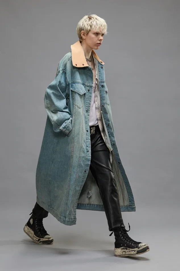 R13 Jackets and Coats Women KAT TRUCKER COAT 8211 CORBET BLUE