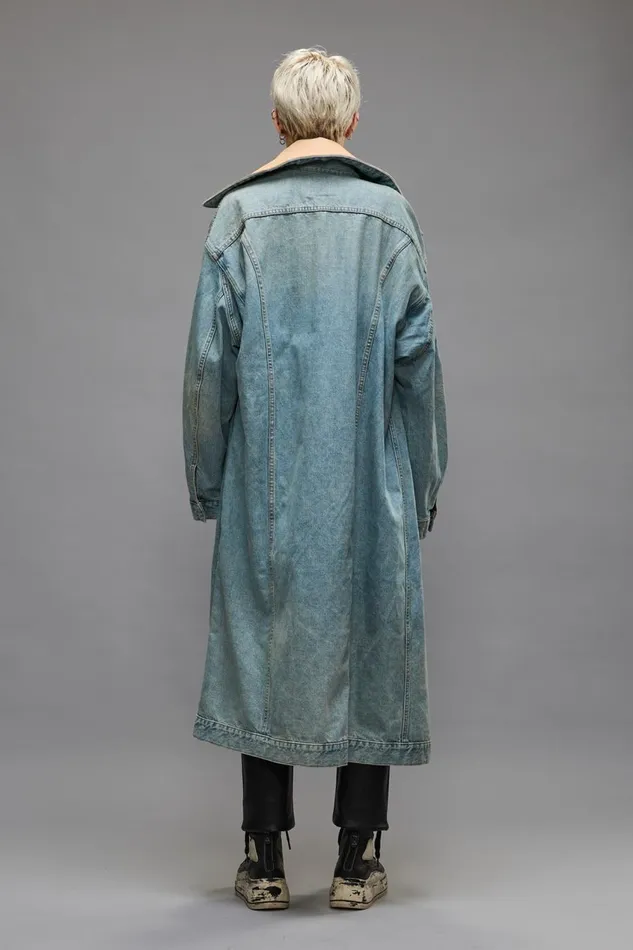 R13 Jackets and Coats Women KAT TRUCKER COAT 8211 CORBET BLUE