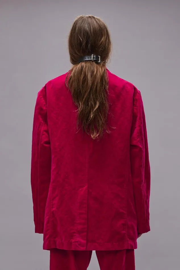 R13 Jackets and Coats Women OVERSIZED RAGGED BLAZER 8211 RASPBERRY