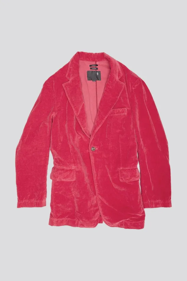 R13 Jackets and Coats Women OVERSIZED RAGGED BLAZER 8211 RASPBERRY